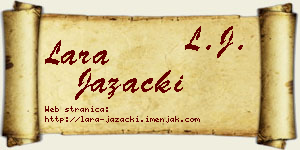 Lara Jazački vizit kartica